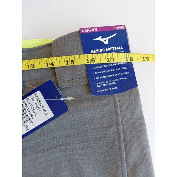Mizuno Women's Size L Charcoal Gray Softball Pants NWT - Picture 6 of 9